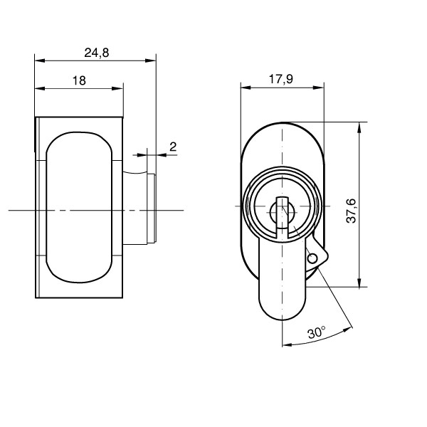 DORMAKABA D-Line Knauf