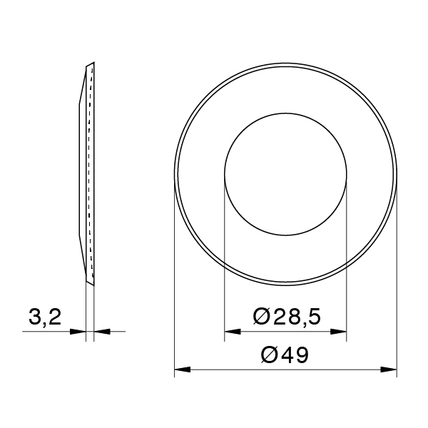 EVVA Akura Rosette 50 mm
