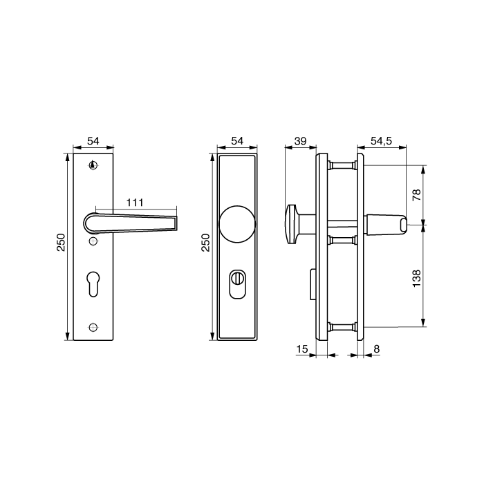 QCAA Türschutz Aus Massivem Messing Mit 9-Glied Stahlkette – Mattschwarz, Sicher & Stabil