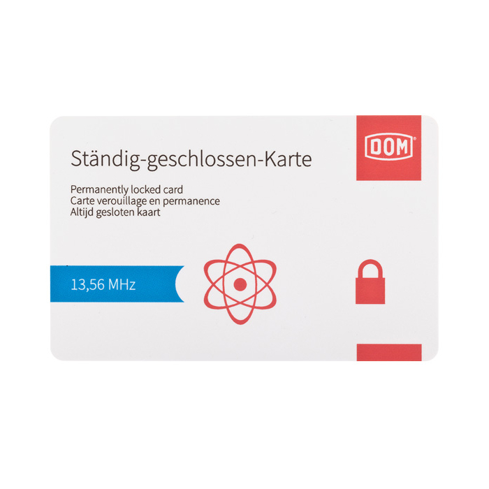 DOM ENiQ® Ständig-geschlossen-Karte