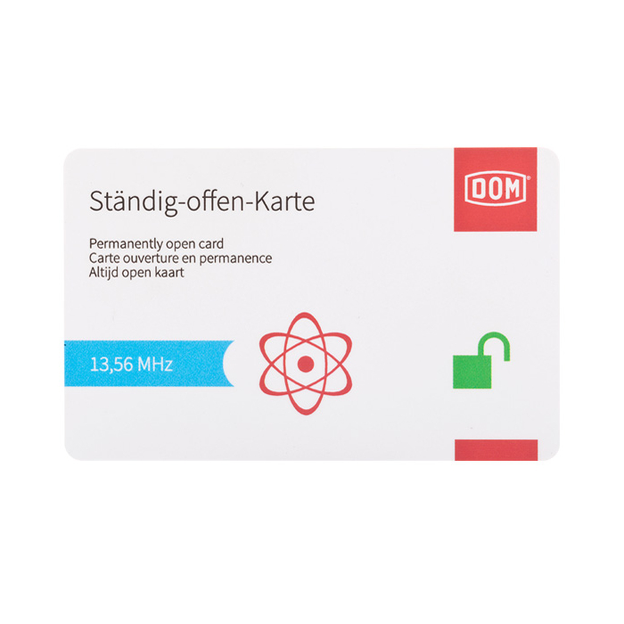DOM ENiQ® Ständig-offen-Karte