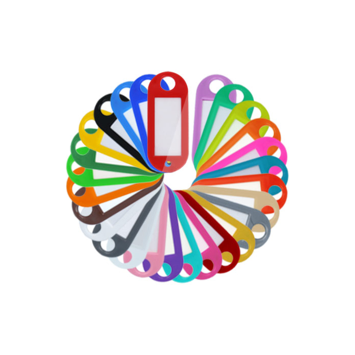 10 Schlüsselanhänger aus Kunststoff