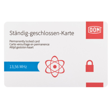 DOM ENiQ® Ständig-geschlossen-Karte
