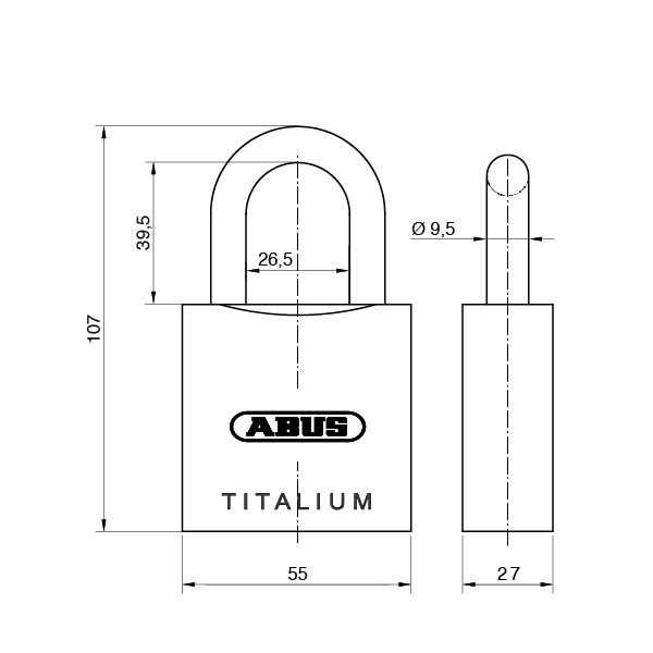 EVVA MCS Halbzylinder + ABUS Vorhangschloss 86TI/45