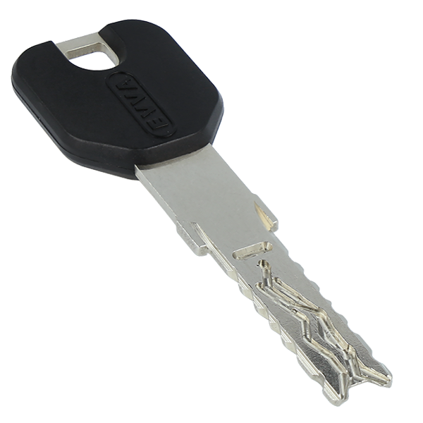 EVVA 4KS Schlüssel mit verlängertem Schlüsselhals und Designkappe